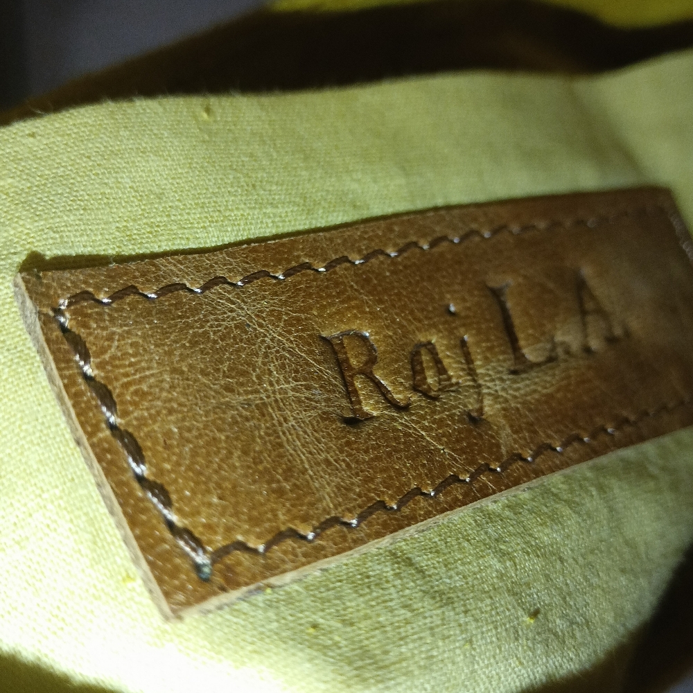 Embroidered Yellow Crossbody Bag with Fringe - Picture 2 of 14